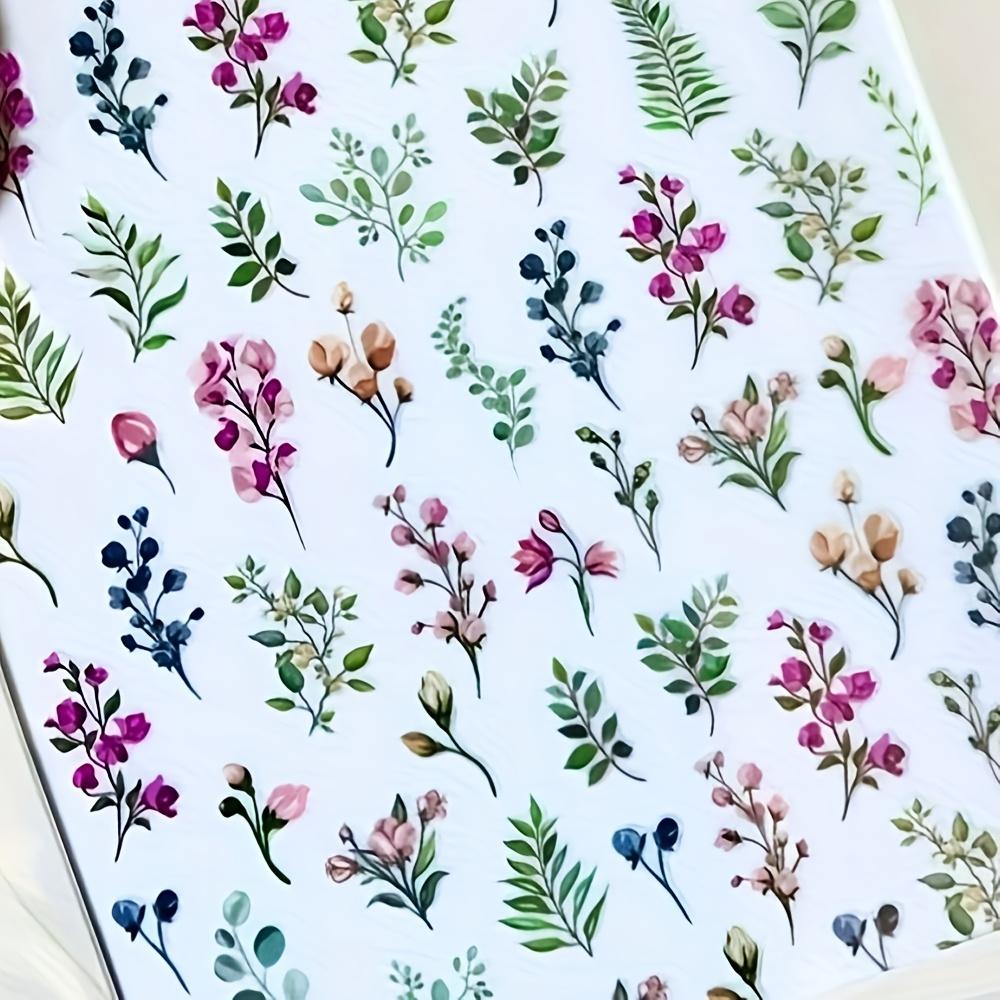 

Дикий маленький цветок самоклеящиеся наклейки для ногтей для украшения нейл-арта