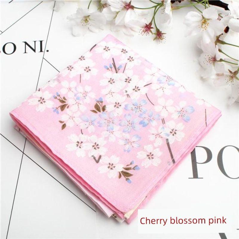 

Craft Чистый хлопок Впитывающий Женский Новый Женский Носовой платок Принт Прозрачное Квадратное Полотенце Качество Носовой платок Салфетка для умывания Мягкий 100% Хлопок Маленький Cherry Blossom: Pink