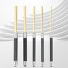 5 Pieces Steel Pin Punch Set with Storage Pouch Flat-Ended
