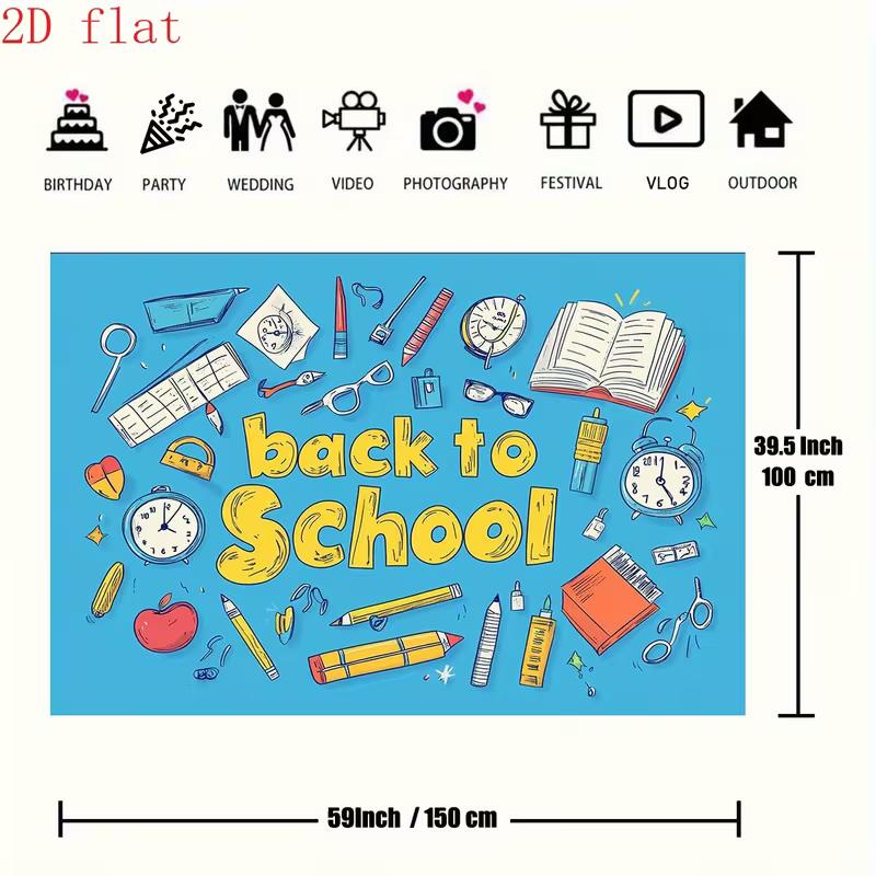 2D Student Classroom Decoration Photography Backdrop
