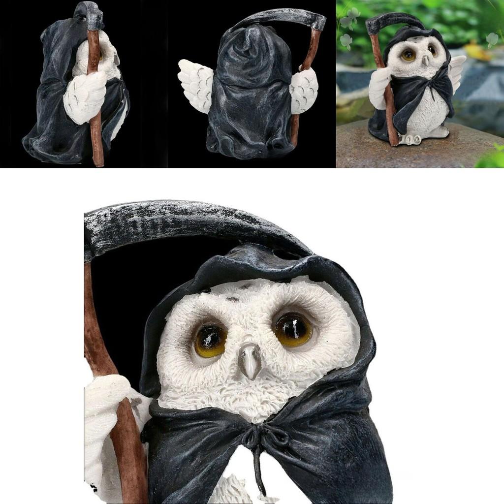 Harvest Captivating Owl Decorative Resin Piece For Garden And Interior Styling