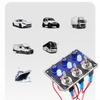 3 Gang Metal Rocker Switch Panel for Boats and Cars Waterproof with LED Indicators Ideal Circuit Breaker Solution