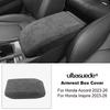 ABS Suede Center Console Armrest Box Protective Cover Trim For Toyota Prado 2024-26 LC250 Automotive Interior Accessories
