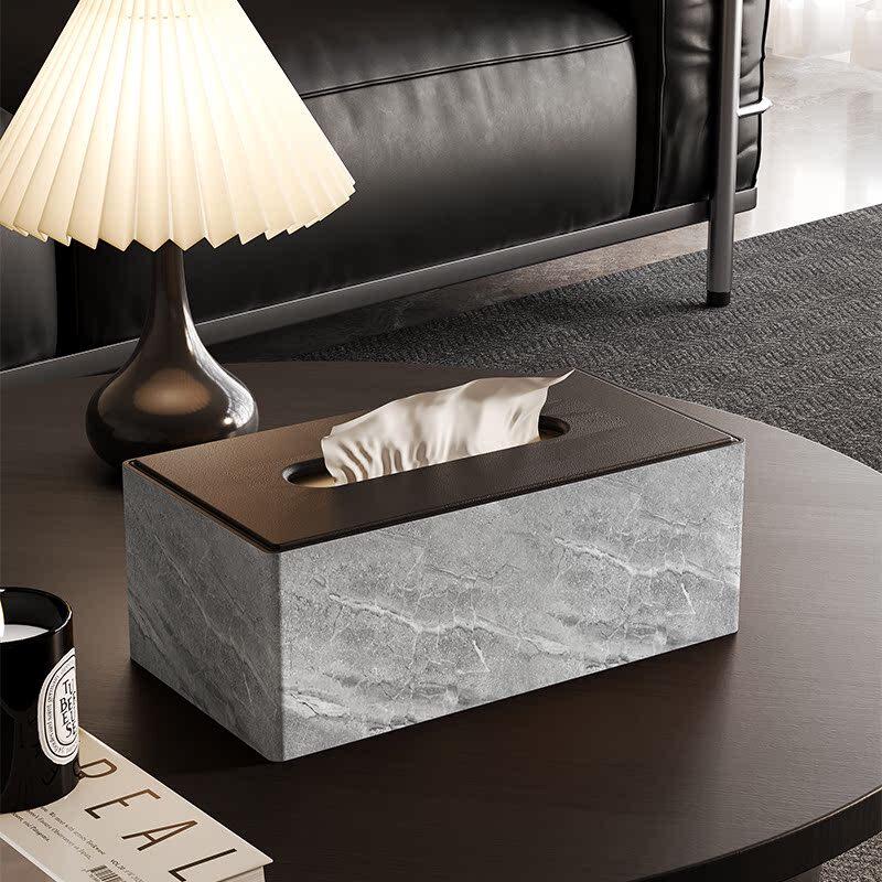 Marble Pattern Tissue Box