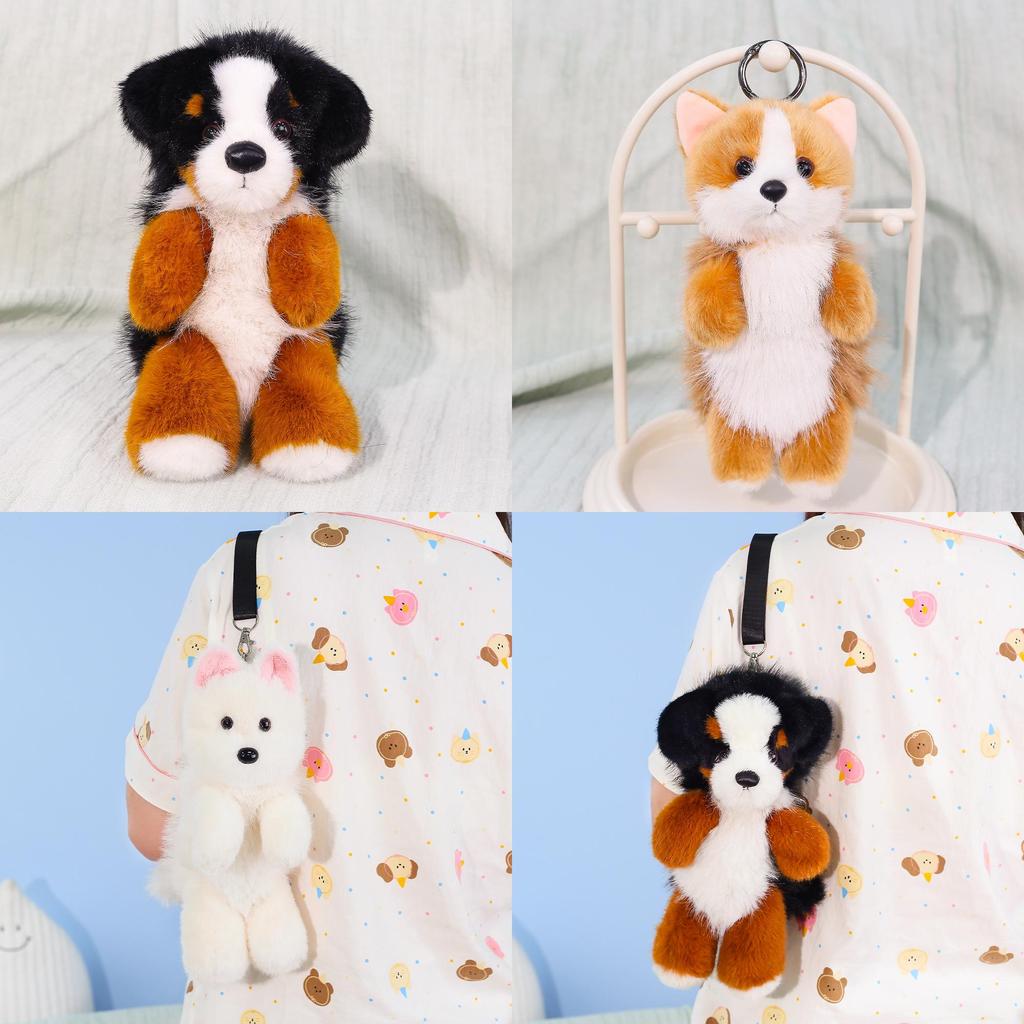 Plush Keychain Dog Toy With Pp Cotton For Kids And Adults