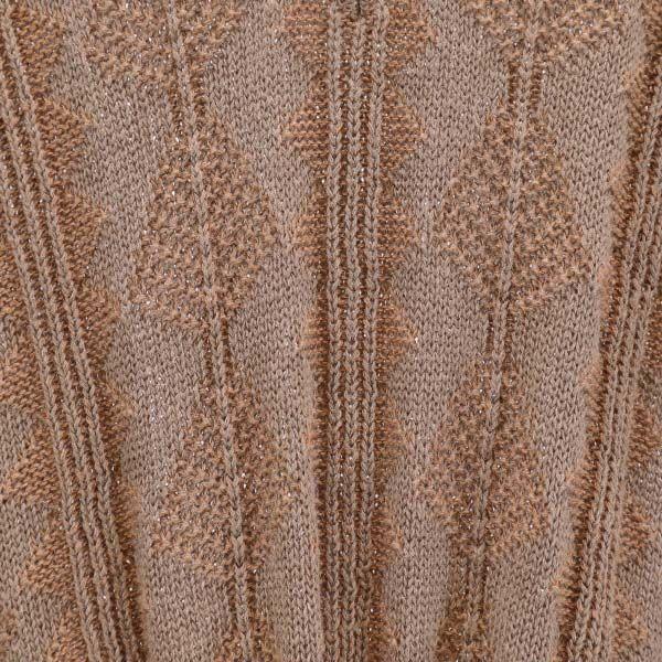 Lanvin Overall Handle Long Sleeve V Neck Sweater 50 Brown Knit Men's Used