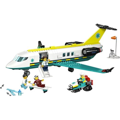 LEGO City Airplane Toy - Birthday Present, Building Blocks, Educational Toy for Boys and Girls, Ages 6, 7, 8, 9, Vehicle, Airplane, Airship, Science,