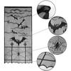 Halloween Decoration Spider Witch Bat Skull Door Curtain Ghost Festival Black Lace Curtain Halloween Home Party Decor Supplies