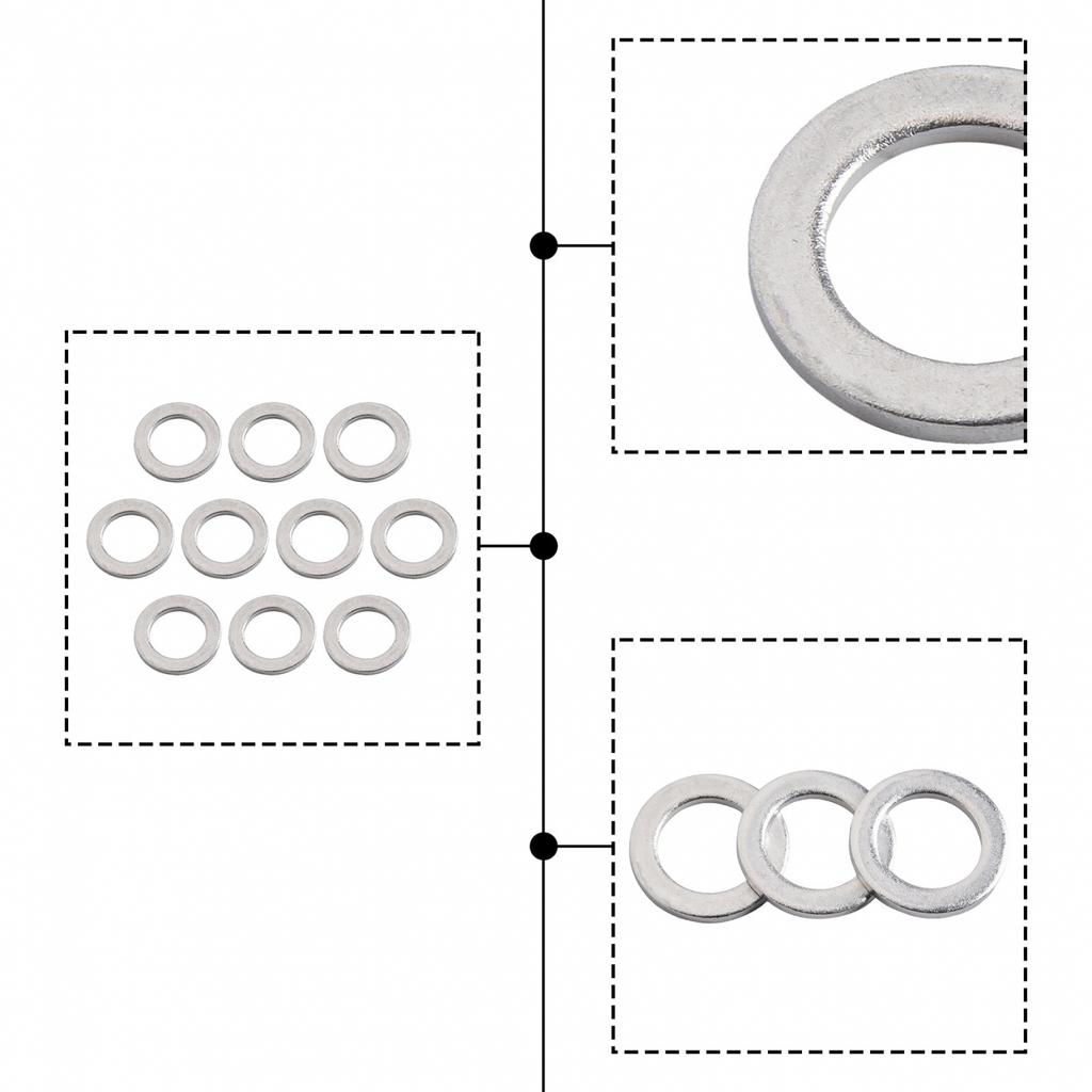 Transmission Drain Washer Pack for Various For Honda Models Set of Ten Pcs