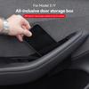 2Pcs Car Door Handle Storage Box Side Door Box Armrest Holder Organizer Container Pocket Storage Box Holder For Tesla Model3 Y