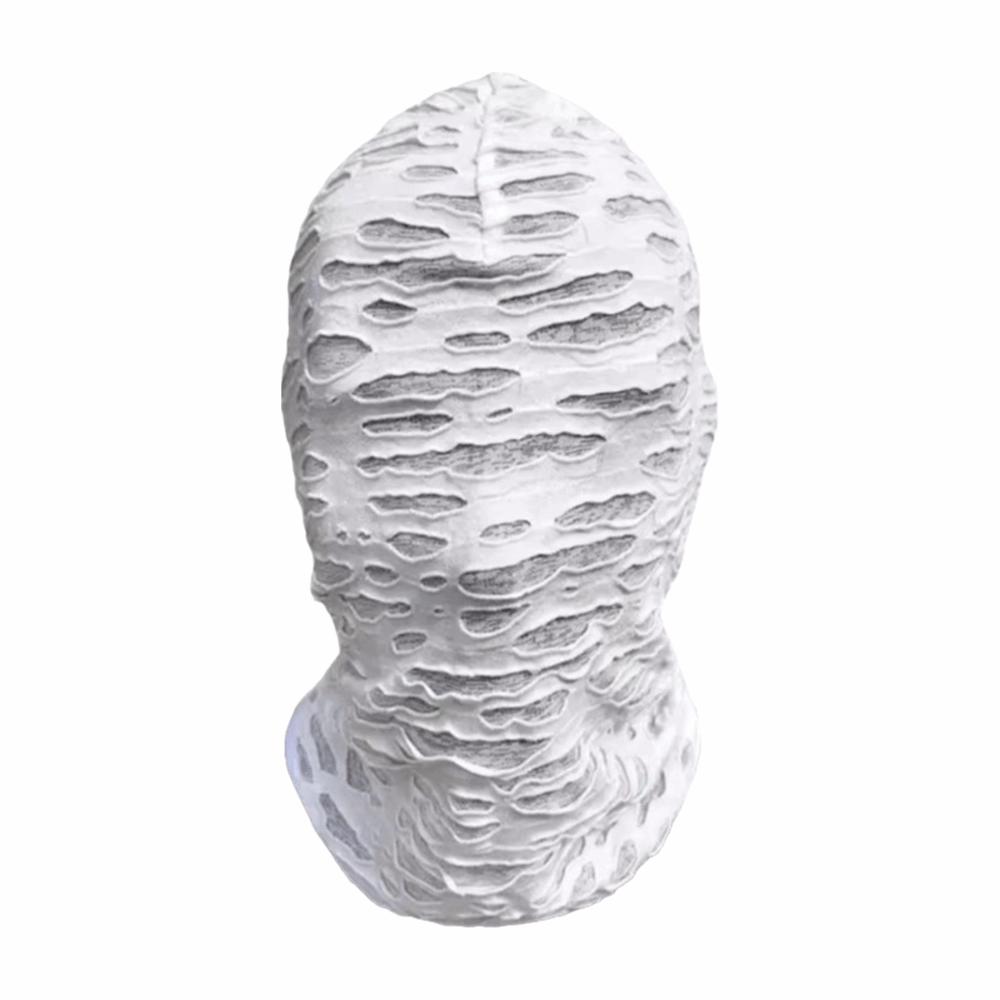 

Black Color Balaclava Cap No Hole Design Breathable Fabric Full Ski Mask UV Protection Thin Material Head Cover Hat белый