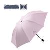 Women's Anti-UV Black Glue Sun and Rain Three-Fold Umbrella - Customizable Logo Parasol