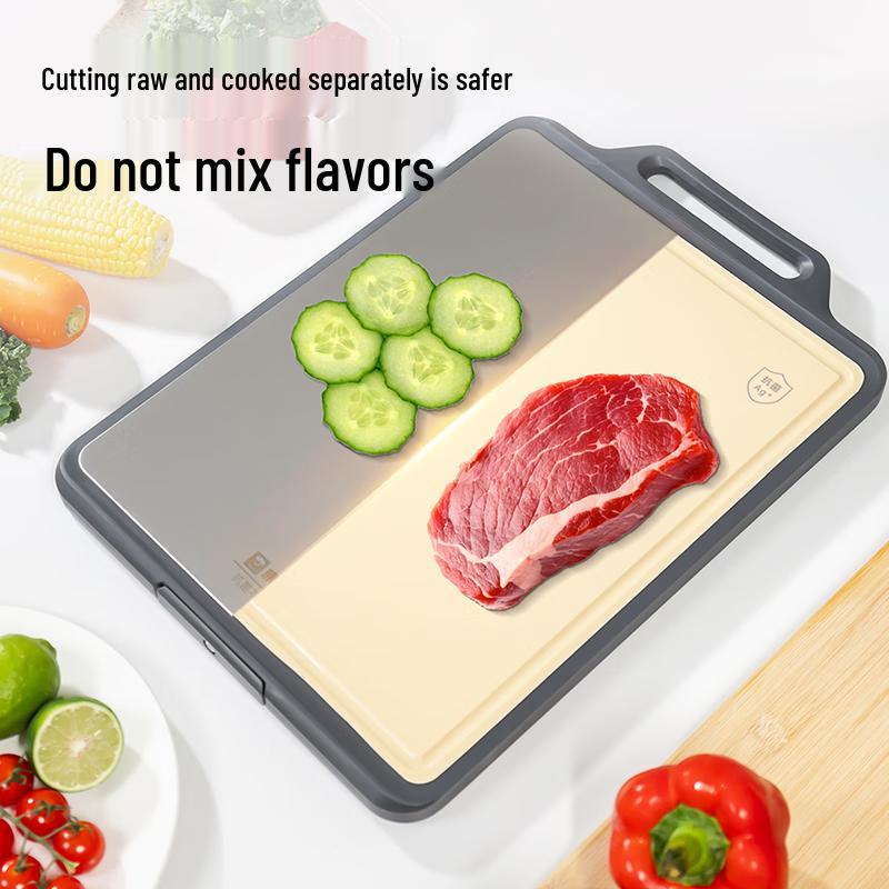 Kangbahe Double-Sided Antibacterial Stainless Steel Cutting Board