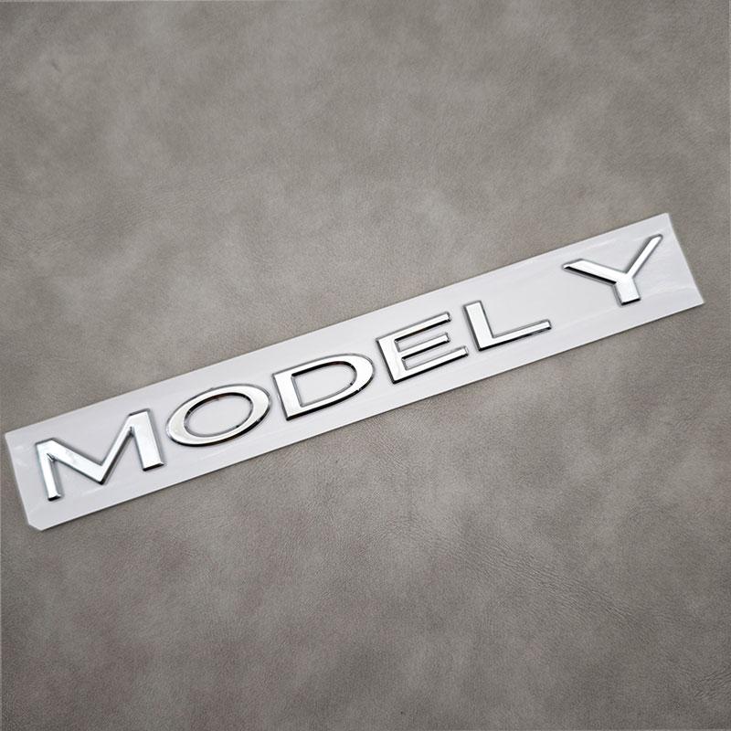 3D ABS Black Model 3 Letters Logo Car Rear Trunk Badge Sticker For Tesla Model X S 3 Y Auto Decal Accessories