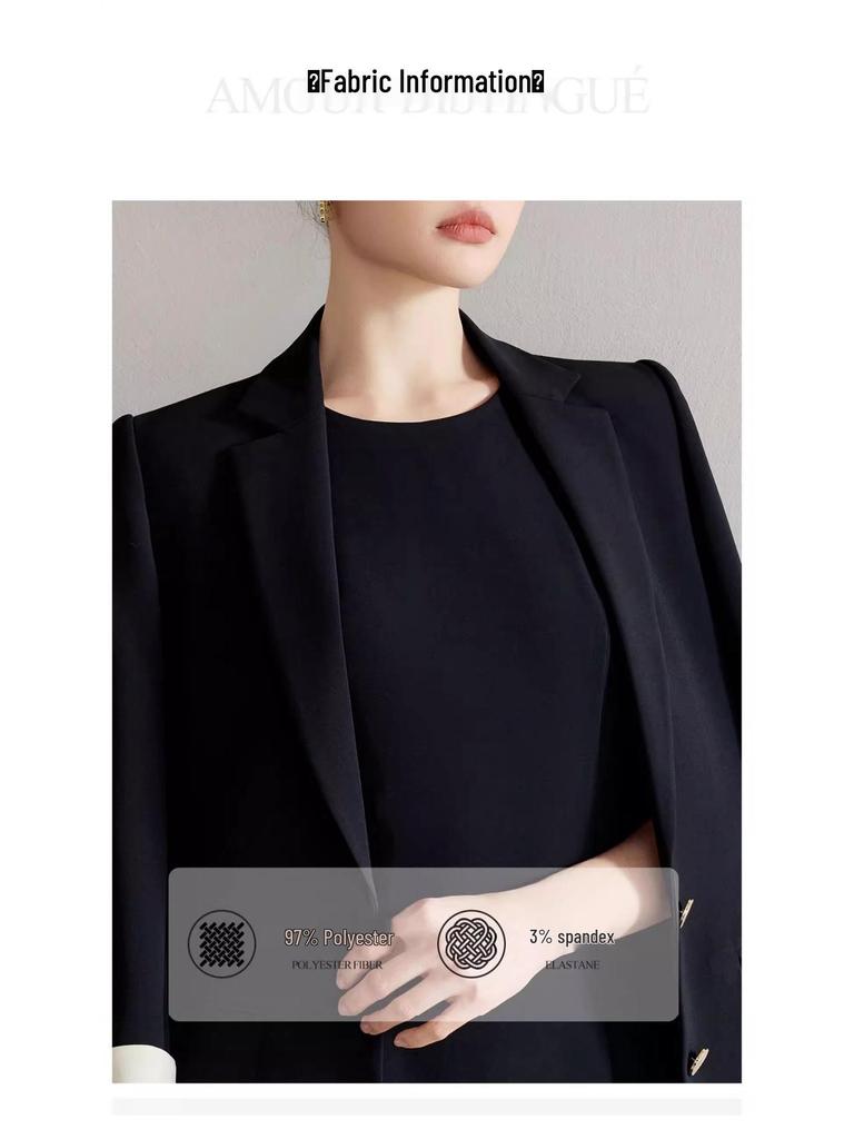 Korean Style Black & White Colorblock Pleated Dress - Women’s Fashionable Casual Spring/Summer Two-Piece Set