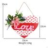 Heart-Shaped Wooden Love Plaque for Valentine's Day Decor