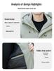 Men's Hooded Winter Down Jacket - Versatile, Thick, and Warm