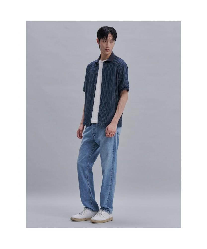 SHIFT.G Cotton Jersey Cardigan Blue
