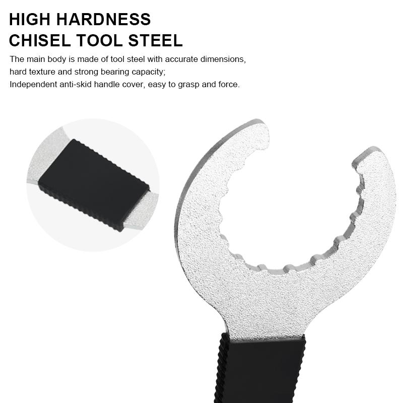 Bike Cassette Flywheel Removal Tool With Chain Whip Sprocket Wrench 3 In 1 MTB Road Bicyclee Bottom Bracket Remover BB Spanner