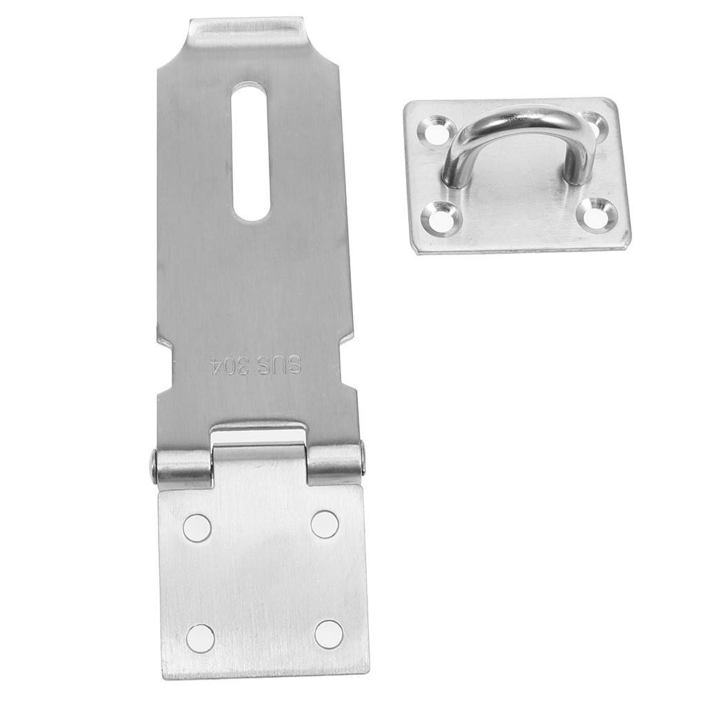 Catenaccio Hasp in Acciaio Inossidabile da 4 Pollici Chiusura per Porta Hasp e Piastra Robusti per Cancelli Capanni Contenitori di Stoccaggio Porte del Garage