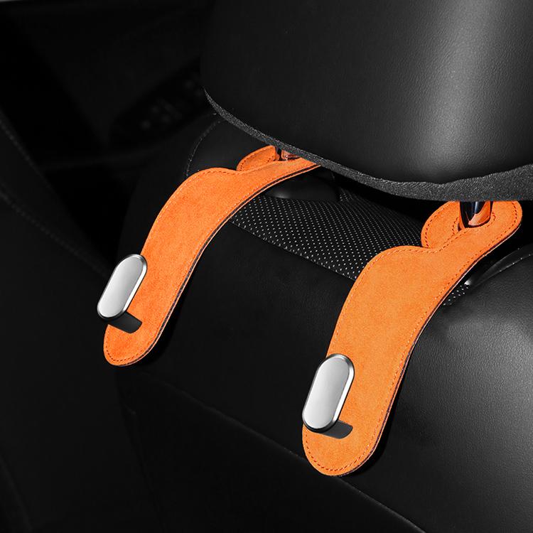 Luxury Suede Car Seat Back Storage Artifact Pendant Interior Single Durable Hook Holder