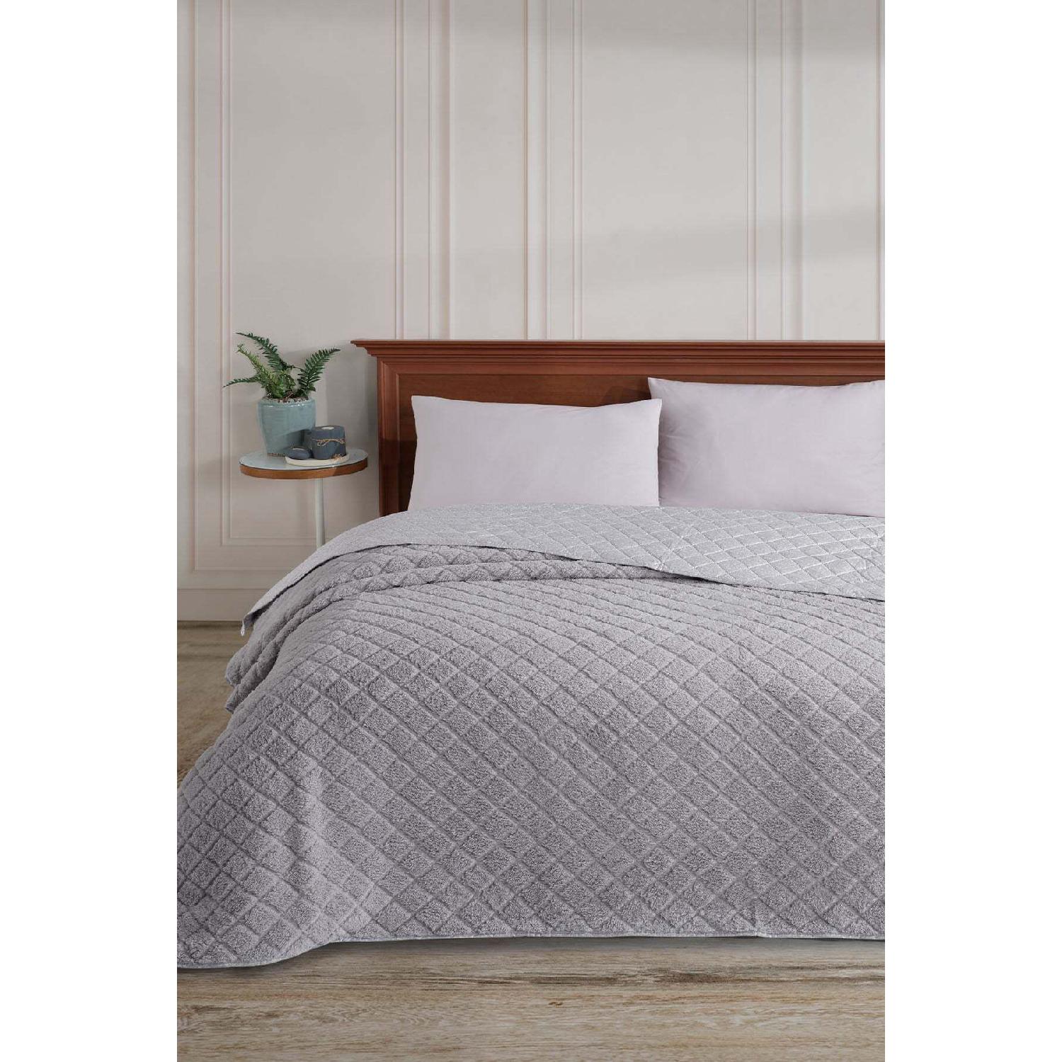 

Bedspread 3 Piece Double Elena Gray сірий колір