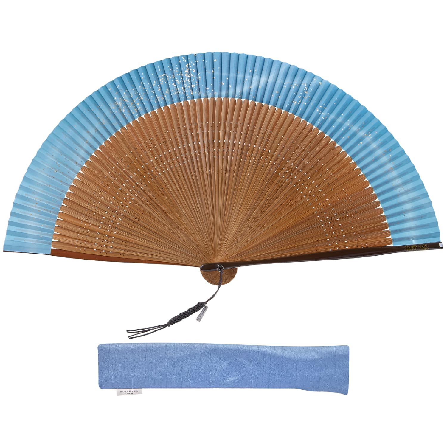 

HOSEKKEN бренд роскошных складных вееров, сочетающий традиционное мастерство с современным 70 Разбросанный японский Японский стильный День подарок [A синий