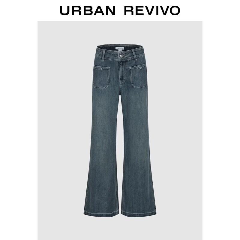 

UR 2026 Women s Washed Flared Jeans with Bow Pockets 25