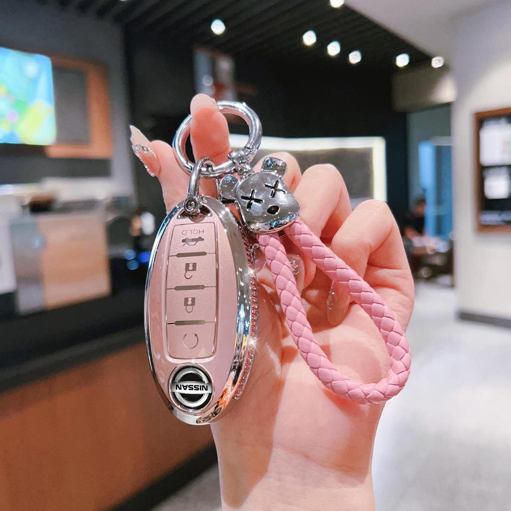 Nissan Key Cover for Sylphy, Tiida, Qijun, Qashqai, Jinke, Teana & 14th Gen Models