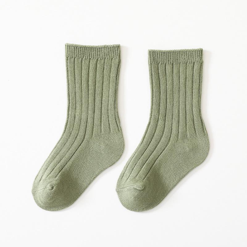 Autumn Cotton Baby Socks – Soft, Non-Tight Mid-Calf for Boys & Girls