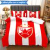 3PCS Crvena Zvezda Bedding Set 2D Printing (Includes 1 Duvet Cover + 2 Pillowcases Coreless), Bedroom decor,Fan Gift