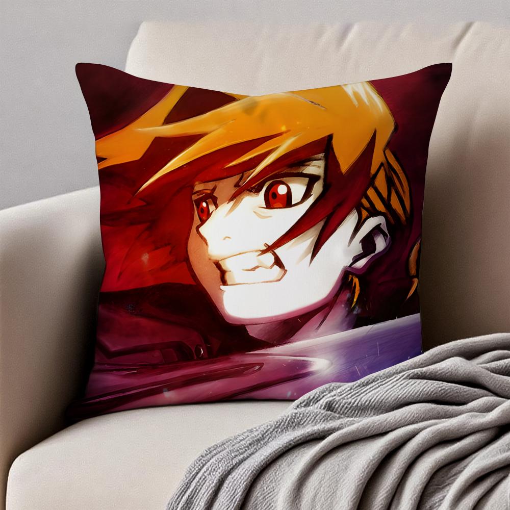 Mystical Japanese Anime Y-Yomi No Tsukai Cushion Cover Pillowcase Anti-Dustmite Invisible Zipper Short Plush Sofa Cushion