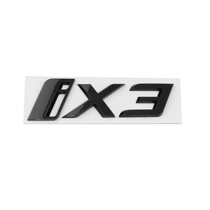 Car Rear Trunk Letters Logos Badge Emblem Decals Sticker For BMW IX3 G08 Boot Words Replacement Decoration Accessories Sx2