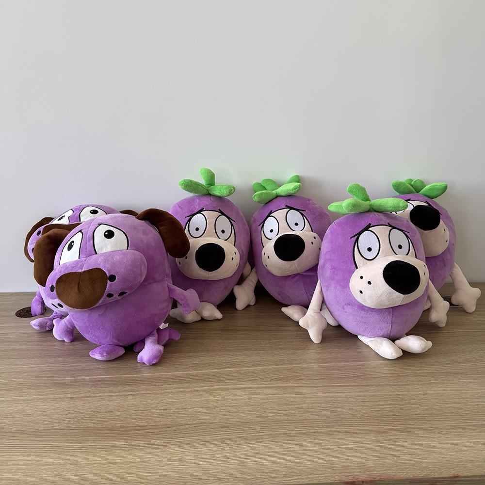 Eggplant Courage Plush Doll Plush Toy Eggplant Dog Doll Purple Dog Comfort Gift