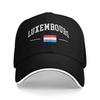 Luxembourg Flag Casual Baseball Cap Spring Trucker Hat Adjustable Outdoor Sport Hip Hop Hats Women Unisex Funny Baseball Caps
