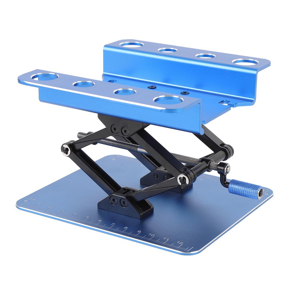 RC Car Work Stand Simulation Metal RC Repair Workstation Support Elevating Rotatable for 1:8 and 1:10 RC Car