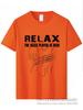 Electric Guitar Nevan Music Tshirt Relax The Bass Player Is Here 100% Cotton Fashionable Black T Shirt Summer Popular Tees