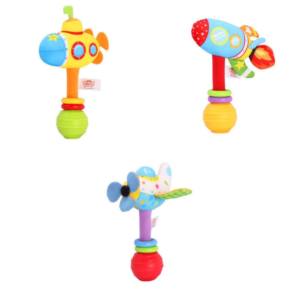 Cute Plush Rattle Bell Baby Toy For 0-3 Year Old Babies