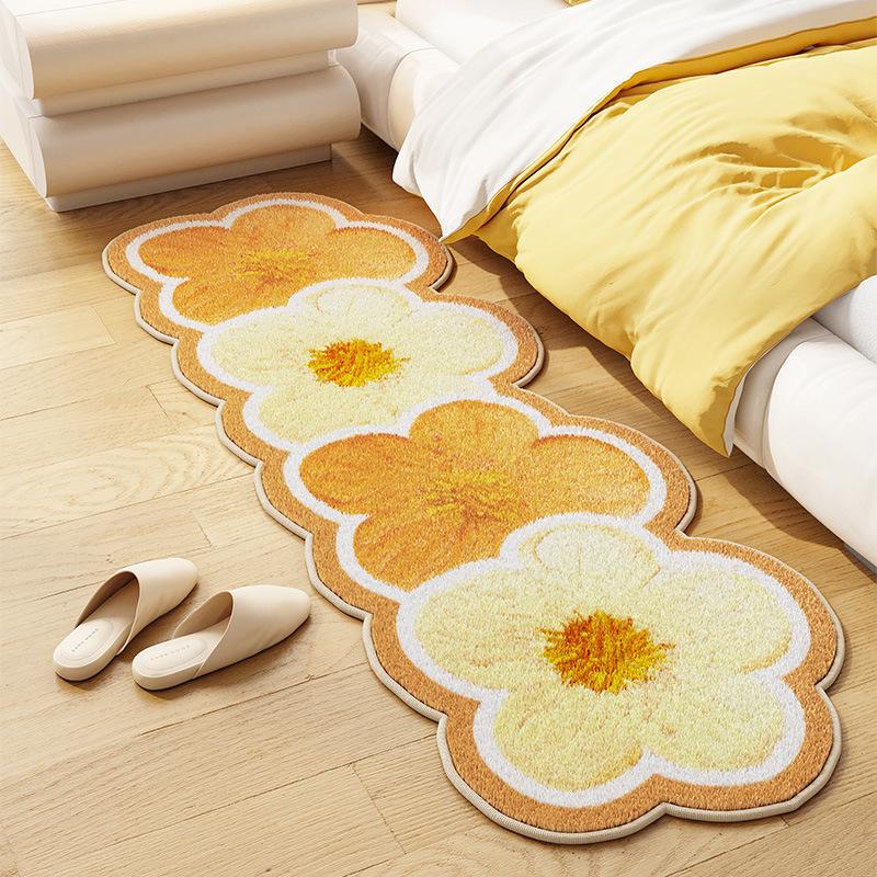Stylish Faux Cashmere Dirt-Resistant Bedside Blanket: Absorbent, Non-Slip, Easy Care.