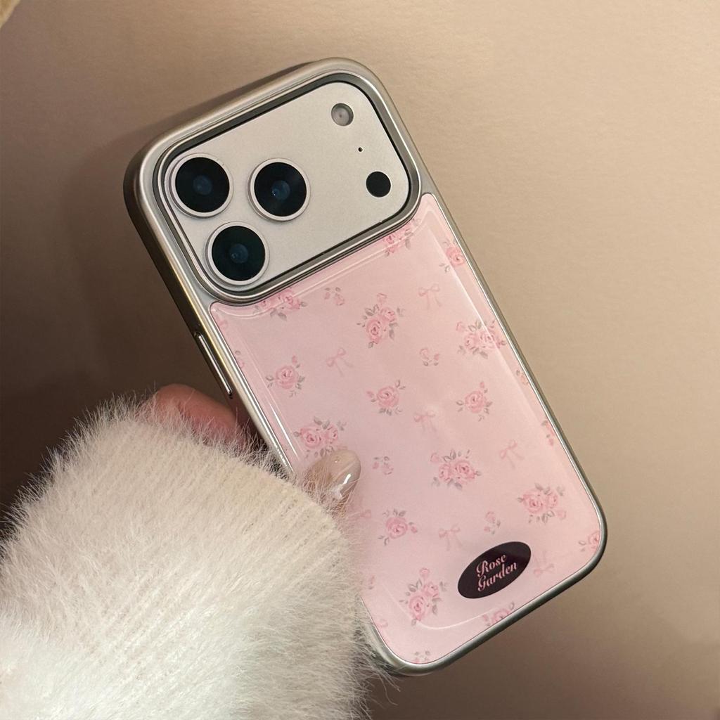 Pink Rose Floral Phone Case for iPhone 17 and iPhone 17 Pro Max