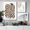Abstract Line Geometry Curve Girl Wall Art Print Canvas, Modern Nordic Poster, Gallery Wall Picture for Living Room Decoration