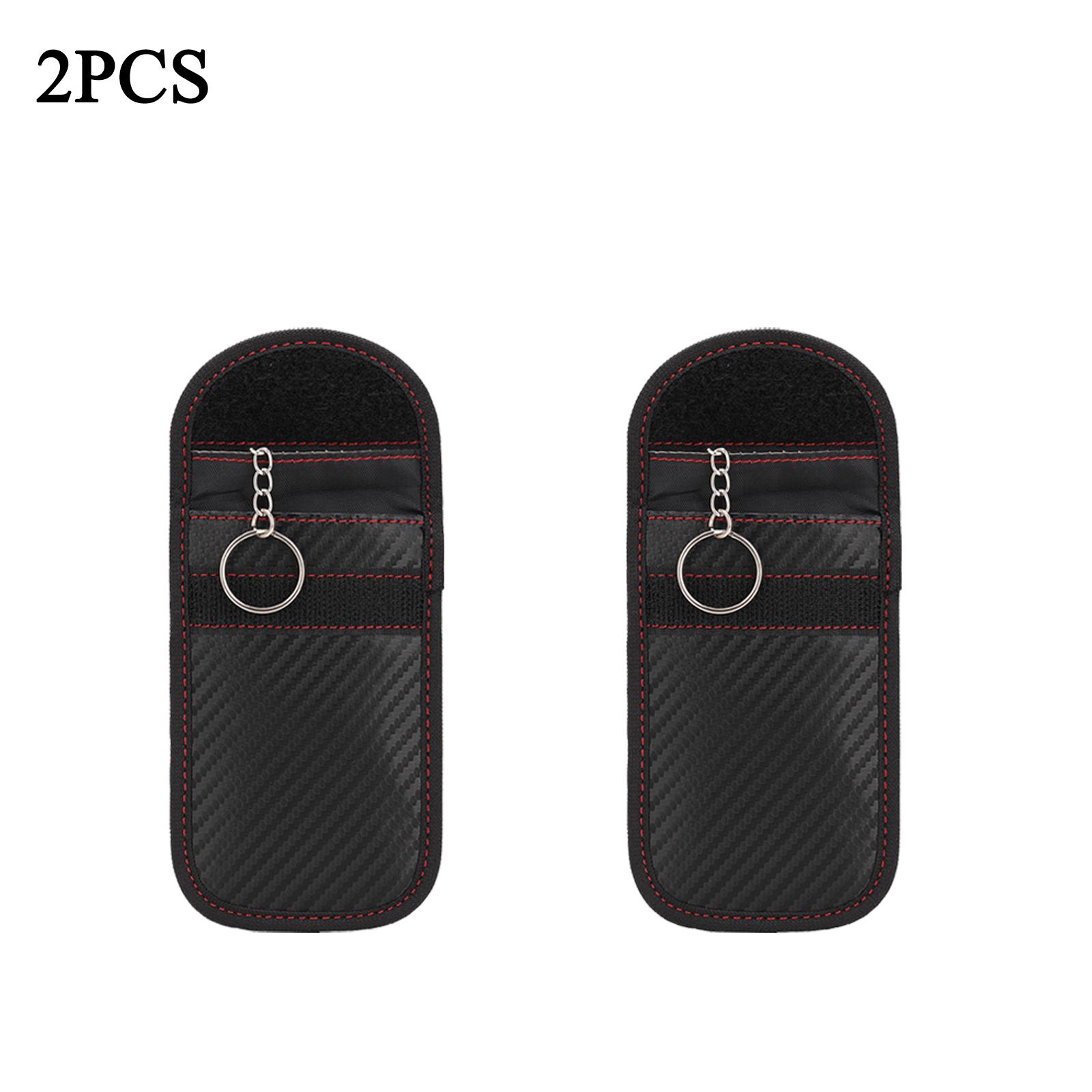 

2-10PCS Car Key Signal Blocker Case Faraday Cage Fob Pouch Keyless Entry RFID Blocking Shielding Bag Car Accessories