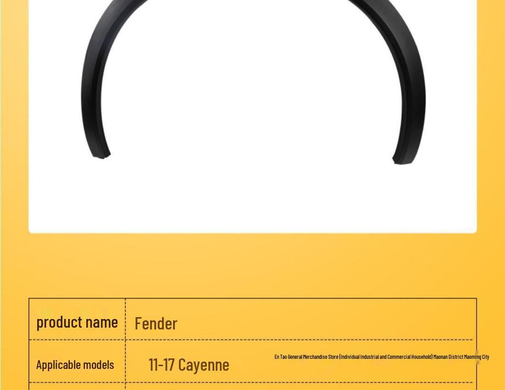 Compatible with 11-17 Porsche Cayenne: Front/Rear Left/Right Wheel Arch Fender Guard