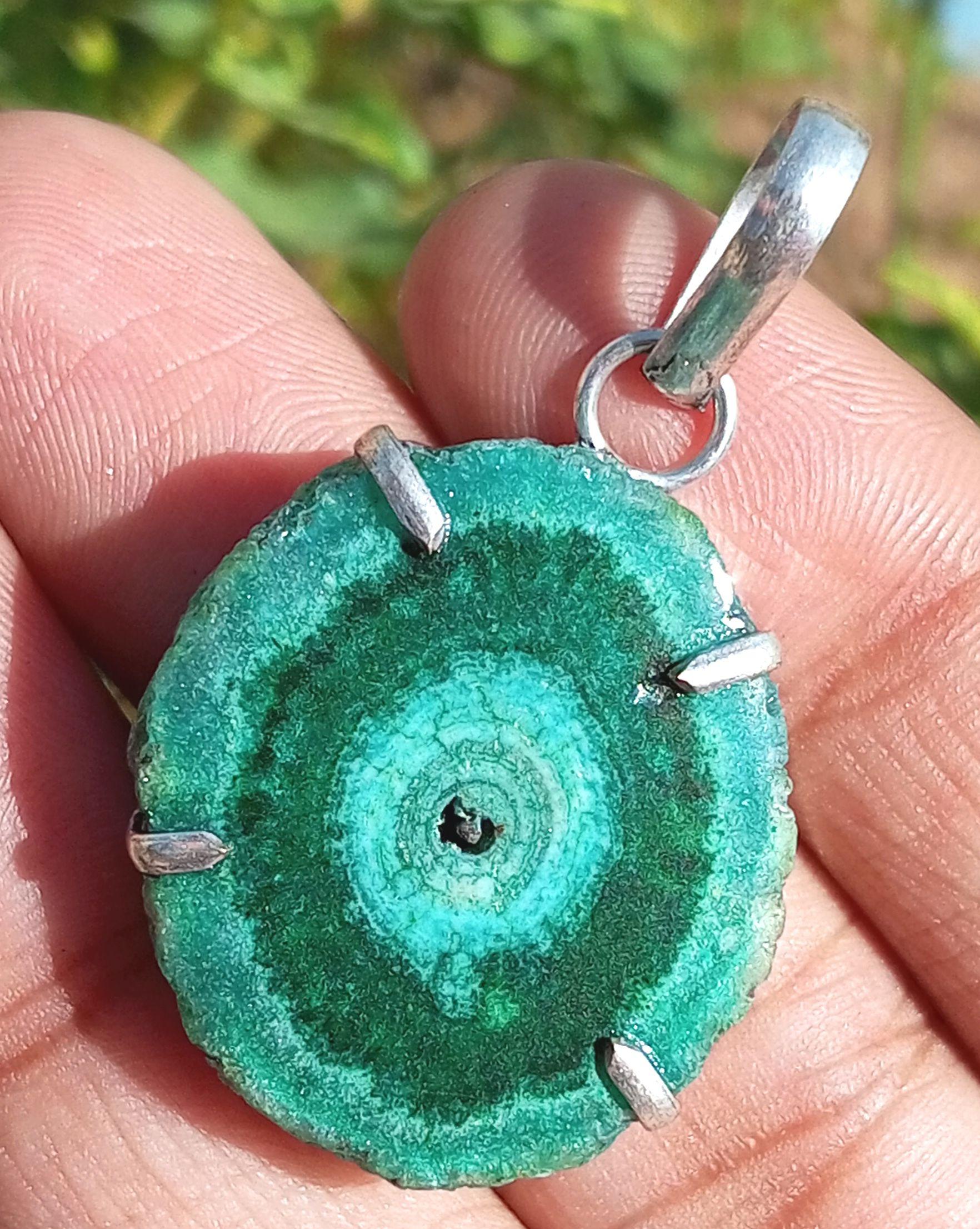 

Evil EyeGemstone 925 пробы с серебряным покрытием 1шт кулон Chris-r141