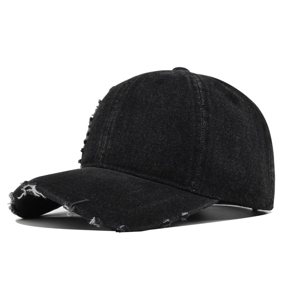 Vintage denim baseball cap - couple s style, washed & distressed, distressed denim hat with adjustable strap adjustable