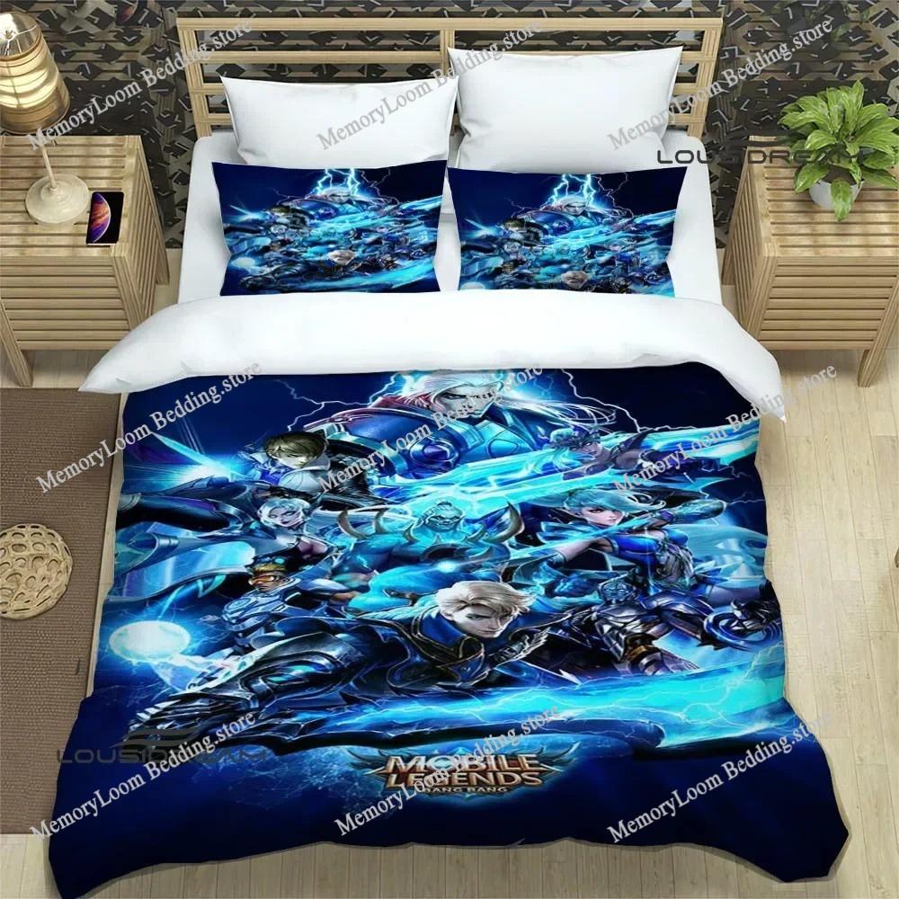 3D Printing Trendy Soft Mobile Legends Bang Bang Game Bedding Set Duvet Cover Pillowcase Comforter King/Queen Size Boys Adult