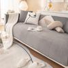 Thicken Plush Sofa Covers Anti Slip Removable Couch Protector for Pets Kids Living Room Home Soft Blanket