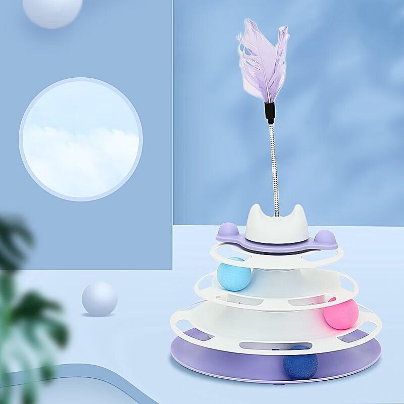 Hoopet Interactive Cat Turntable Teaser Toy