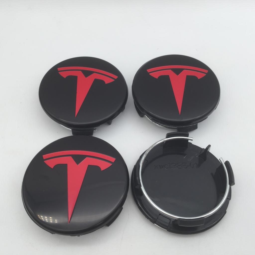 19+1pcs 57mm 56mm For Tesla Model 3 Model Y Model S X Car emblem Wheel hub Center Cap Badge covers Decals Styling accessories