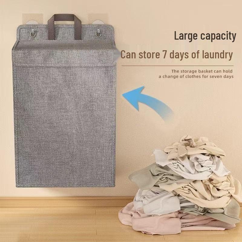 Large Foldable Mesh Laundry Basket - Breathable, Portable Storage for Clothes, Underwear, and Socks